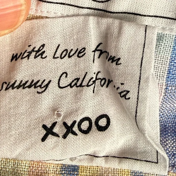 Frank & Eileen Mary Linen Plaid Shirt Dress Multi Color Plaid, size Large - Picture 11 of 13